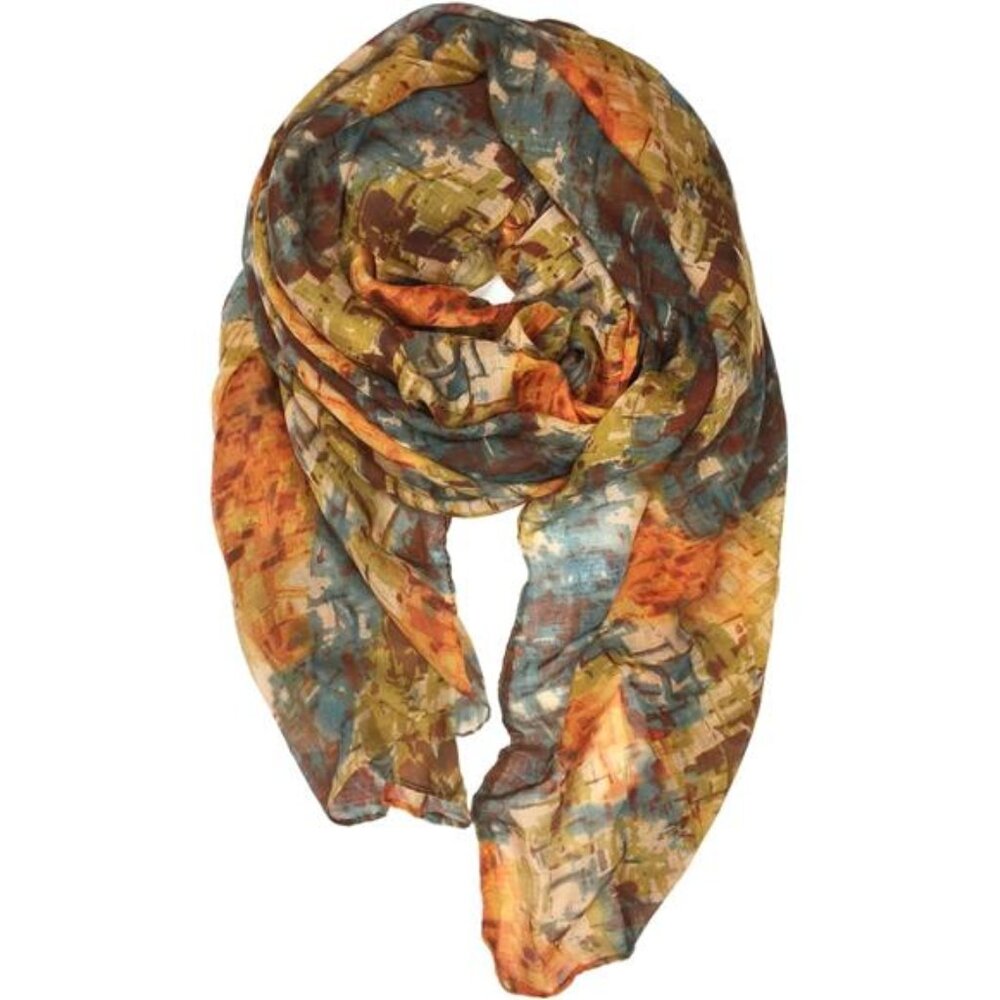 YOUR SMILE Ladies/Women's Lightweight Floral Print/Solid Color‎ mixture Shawl